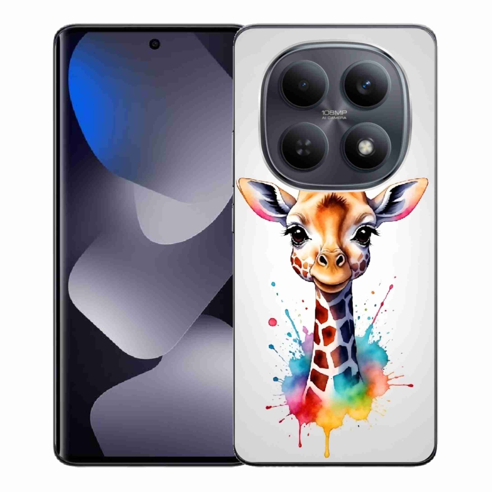 Gél borítás mmCase a Xiaomi Redmi Note 15 5G/Poco M8 5G - zsiráf 1