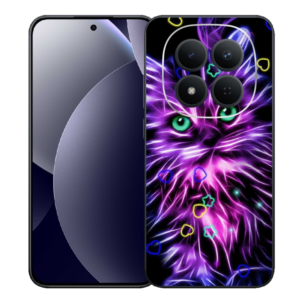 Gél borítás mmCase a Xiaomi Redmi Note 15 Pro 5G számára - absztrakt macska