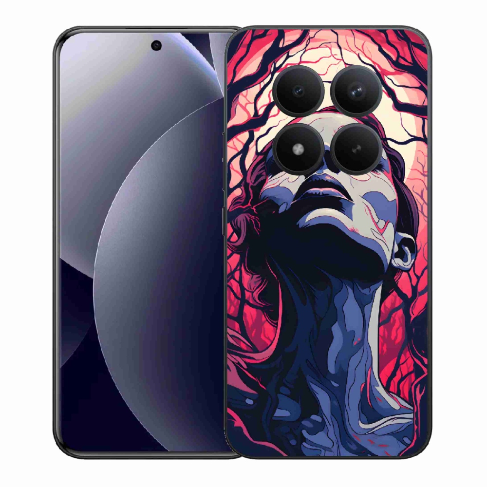 Gél borítás mmCase a Xiaomi Redmi Note 15 Pro+ 5G/Xiaomi Poco M8 Pro 5G számára - absztrakt arc