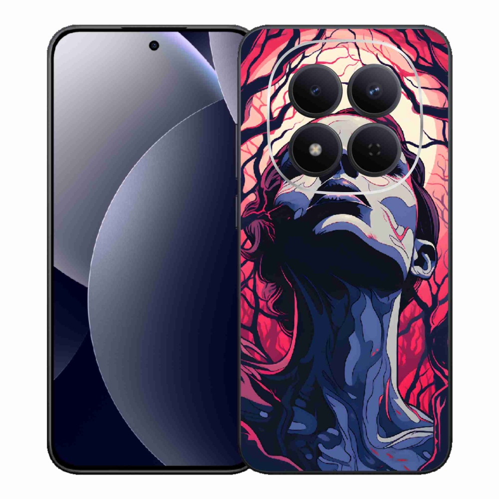 Gél borítás mmCase a Xiaomi Redmi Note 15 Pro 5G számára - absztrakt arc