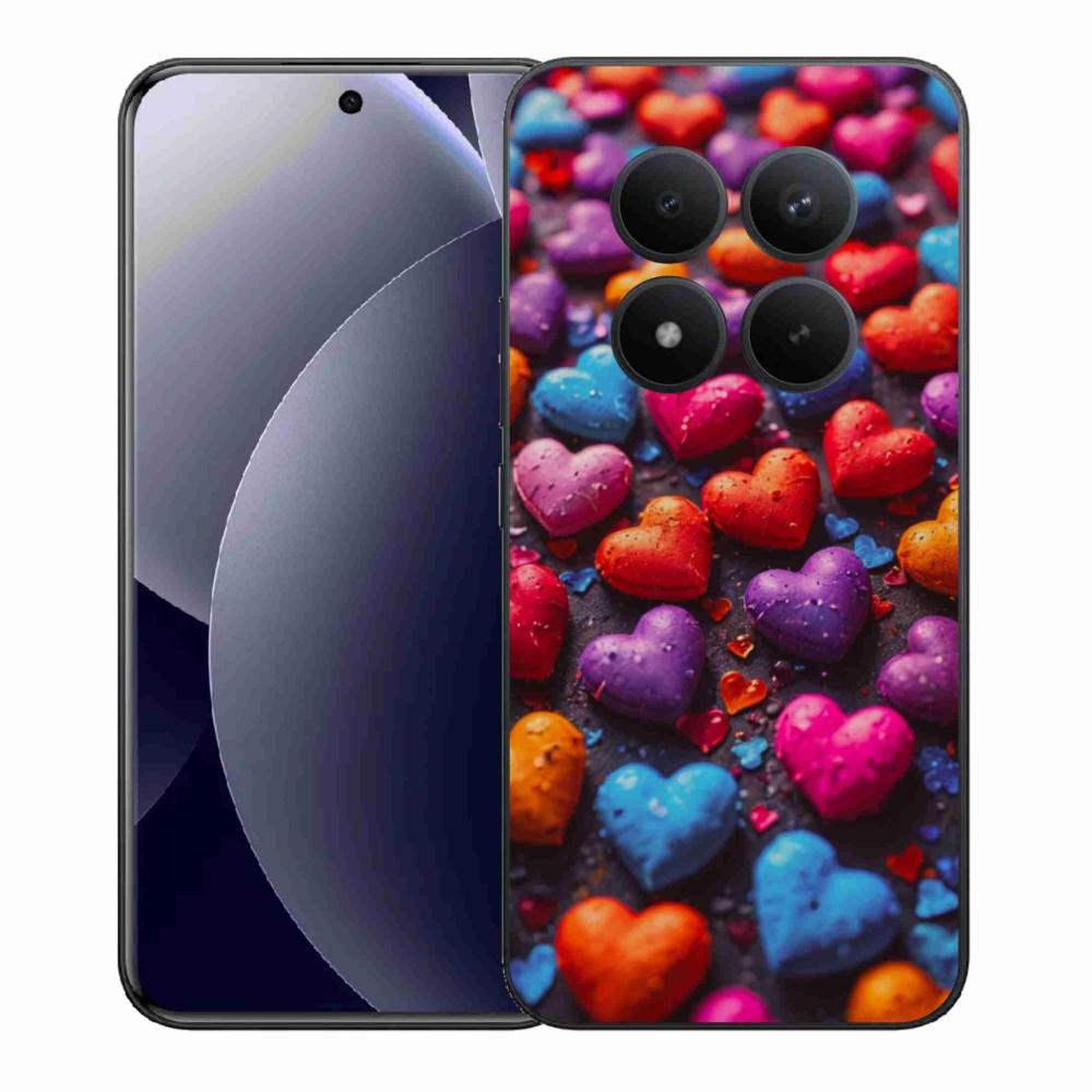 Gél borítás mmCase a Xiaomi Redmi Note 15 Pro+ 5G/Xiaomi Poco M8 Pro 5G számára - színes szív