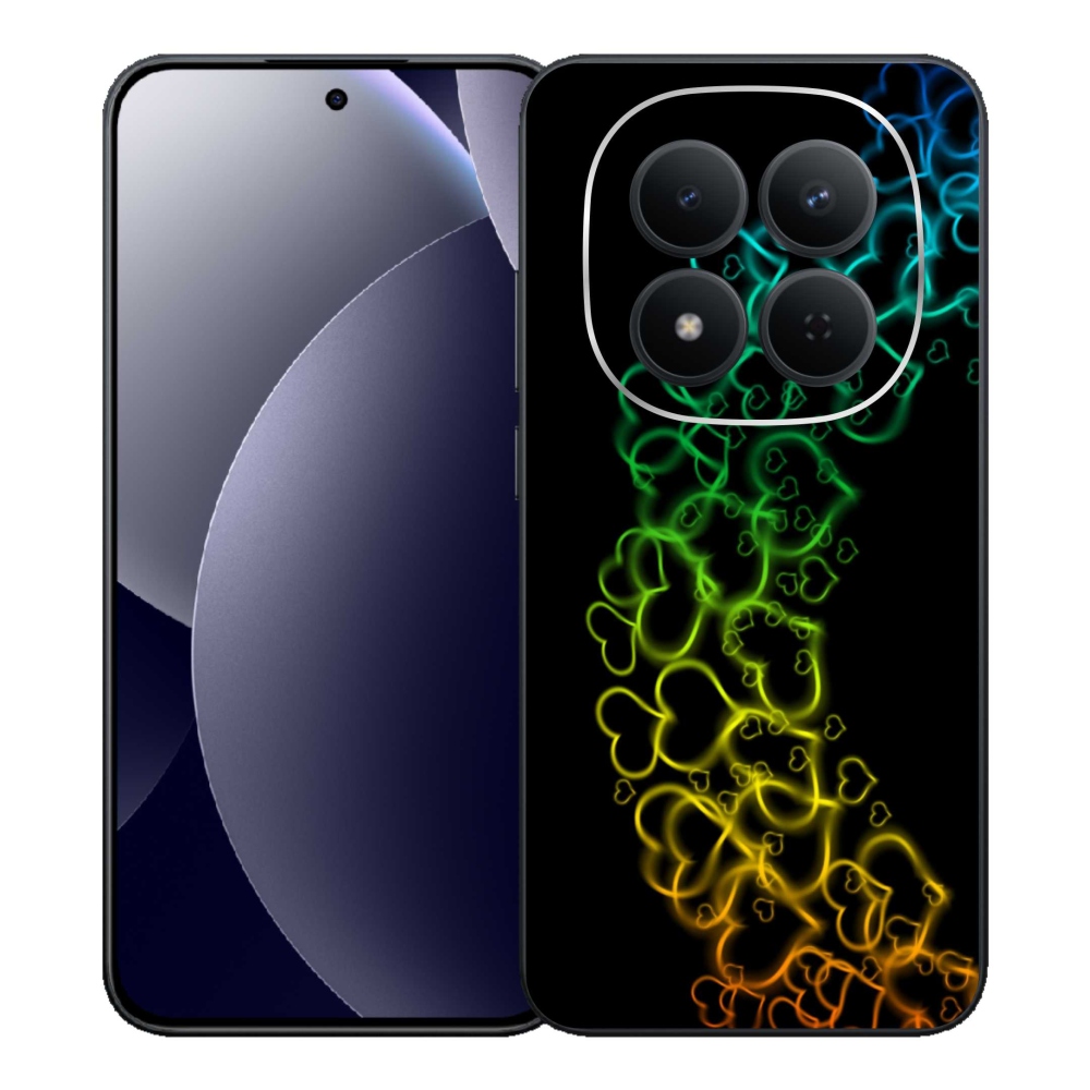Gél borítás mmCase a Xiaomi Redmi Note 15 Pro 5G-hez - színes szívek