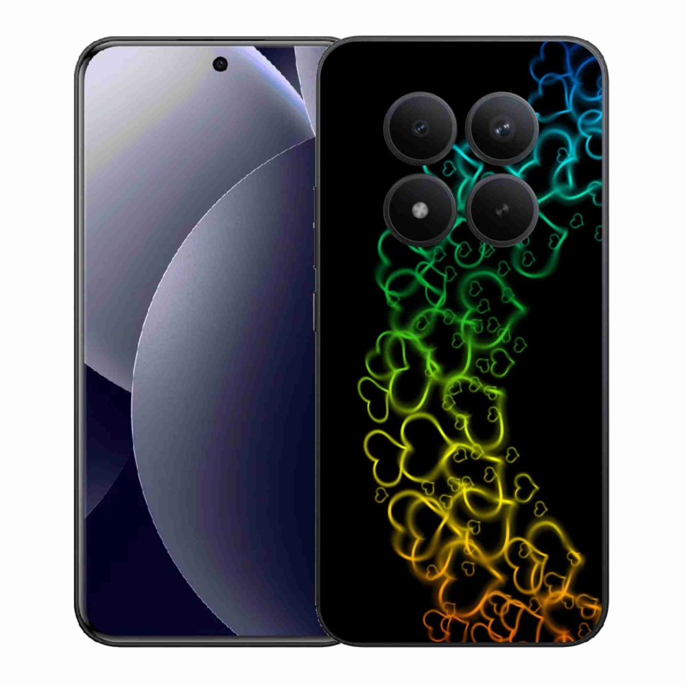 Gél borítás mmCase a Xiaomi Redmi Note 15 Pro+ 5G/Xiaomi Poco M8 Pro 5G számára - színes szívek