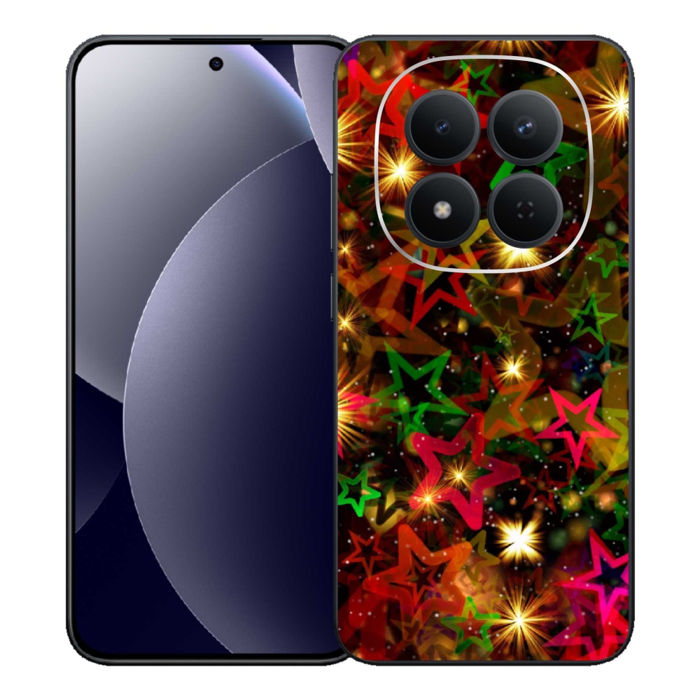 Gél borítás mmCase a Xiaomi Redmi Note 15 Pro 5G-hez - színes csillagok