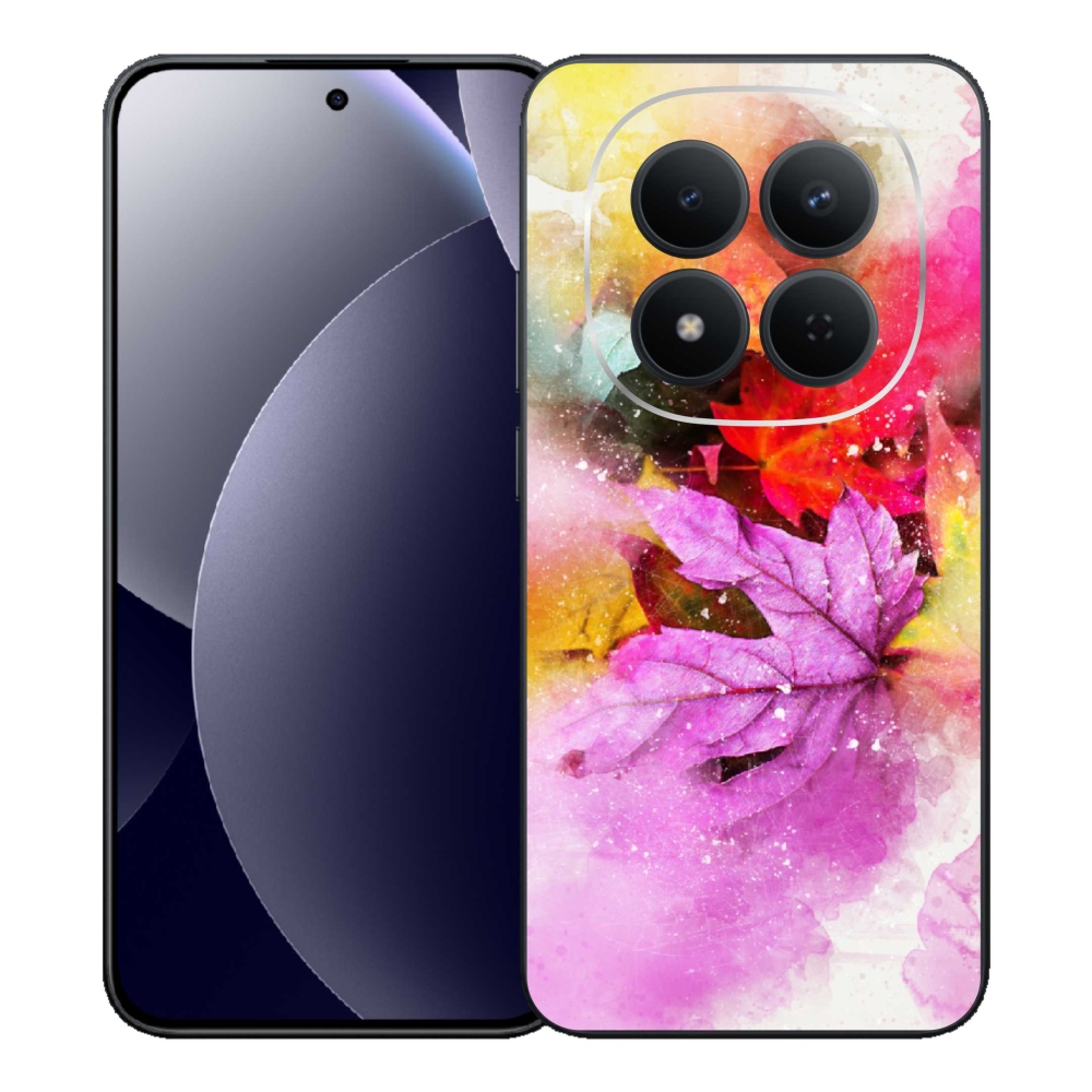 Gél borítás mmCase a Xiaomi Redmi Note 15 Pro 5G számára - színes levelek