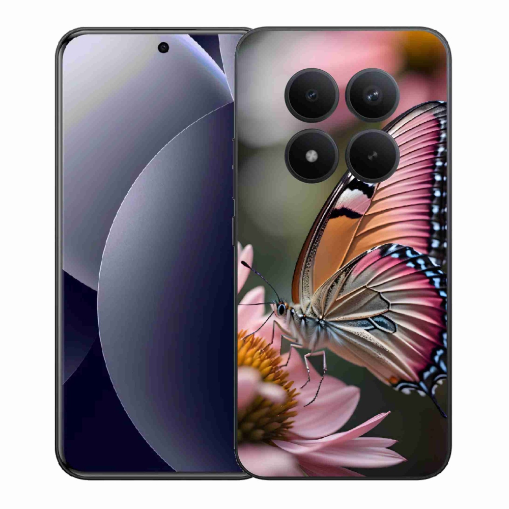 Gél borítás mmCase a Xiaomi Redmi Note 15 Pro+ 5G/Xiaomi Poco M8 Pro 5G számára - színes pillangó