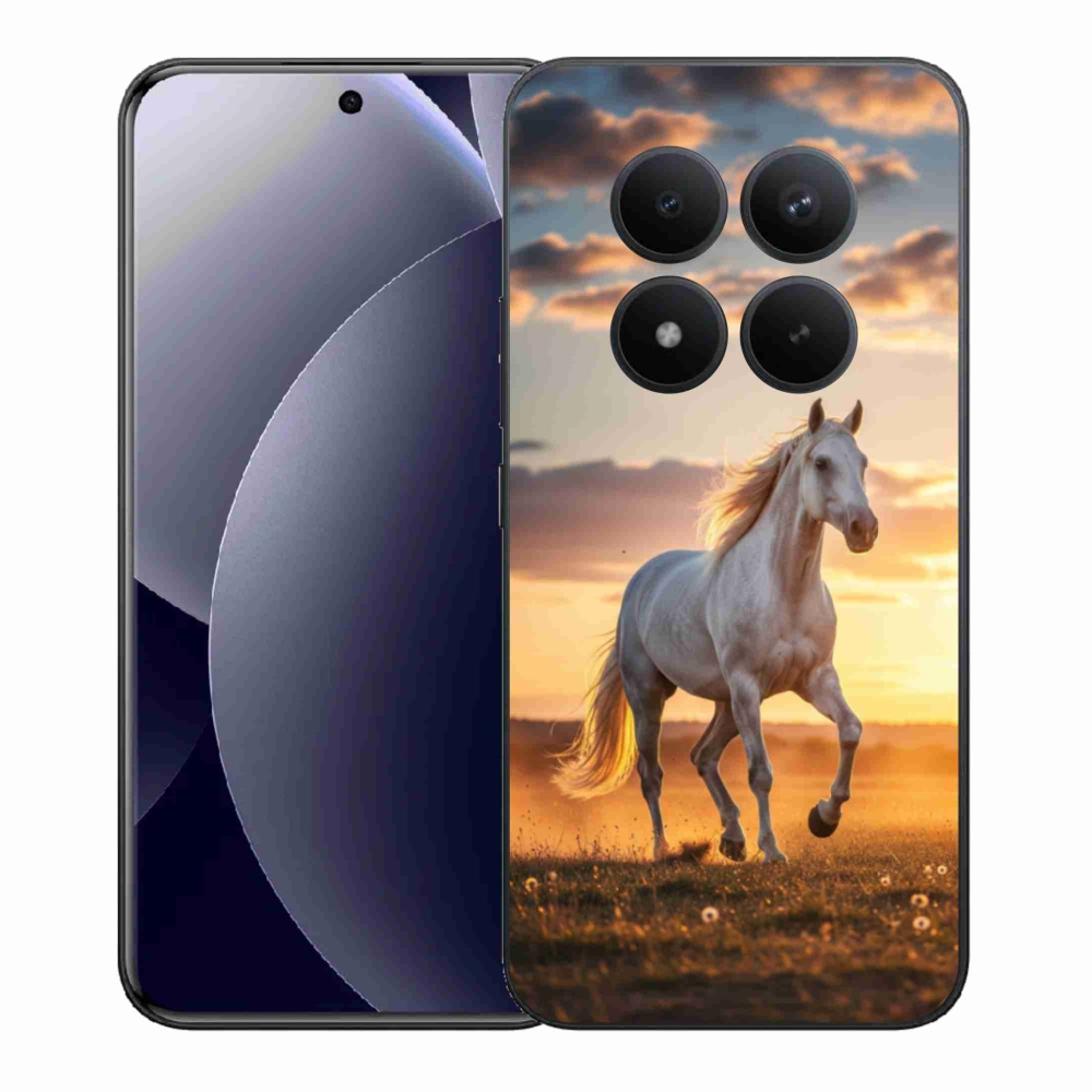 Gél borítás mmCase a Xiaomi Redmi Note 15 Pro+ 5G/Xiaomi Poco M8 Pro 5G - futó fehér ló 2