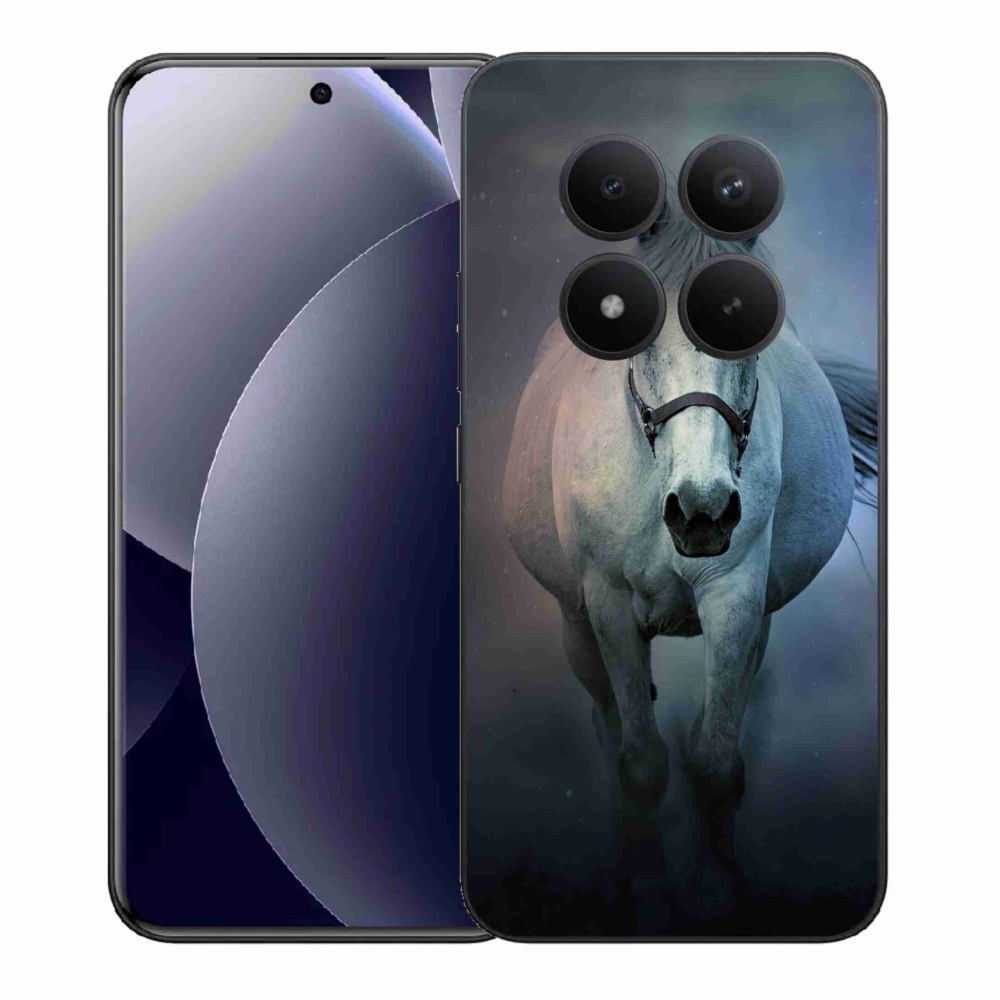 Gél borítás mmCase a Xiaomi Redmi Note 15 Pro+ 5G/Xiaomi Poco M8 Pro 5G - futó fehér lóhoz