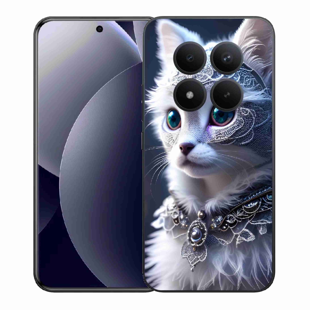 Gél borítás mmCase a Xiaomi Redmi Note 15 Pro+ 5G/Xiaomi Poco M8 Pro 5G számára - fehér macska