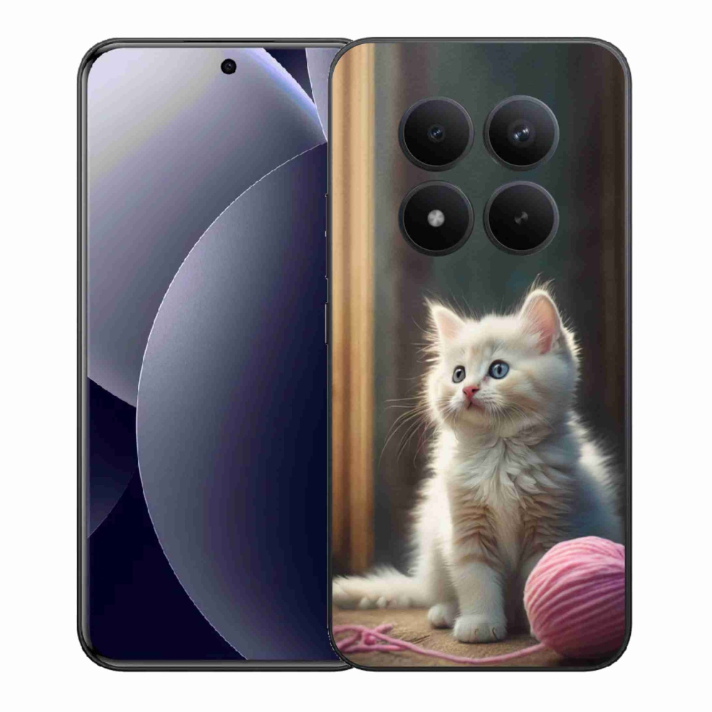 Gél borítás mmCase a Xiaomi Redmi Note 15 Pro+ 5G/Xiaomi Poco M8 Pro 5G számára - fehér cica 2