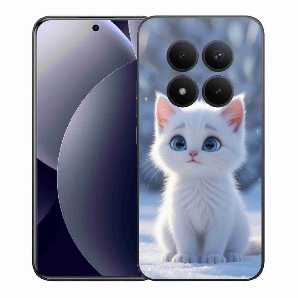 Gél borítás mmCase a Xiaomi Redmi Note 15 Pro+ 5G számára - fehér cica 3