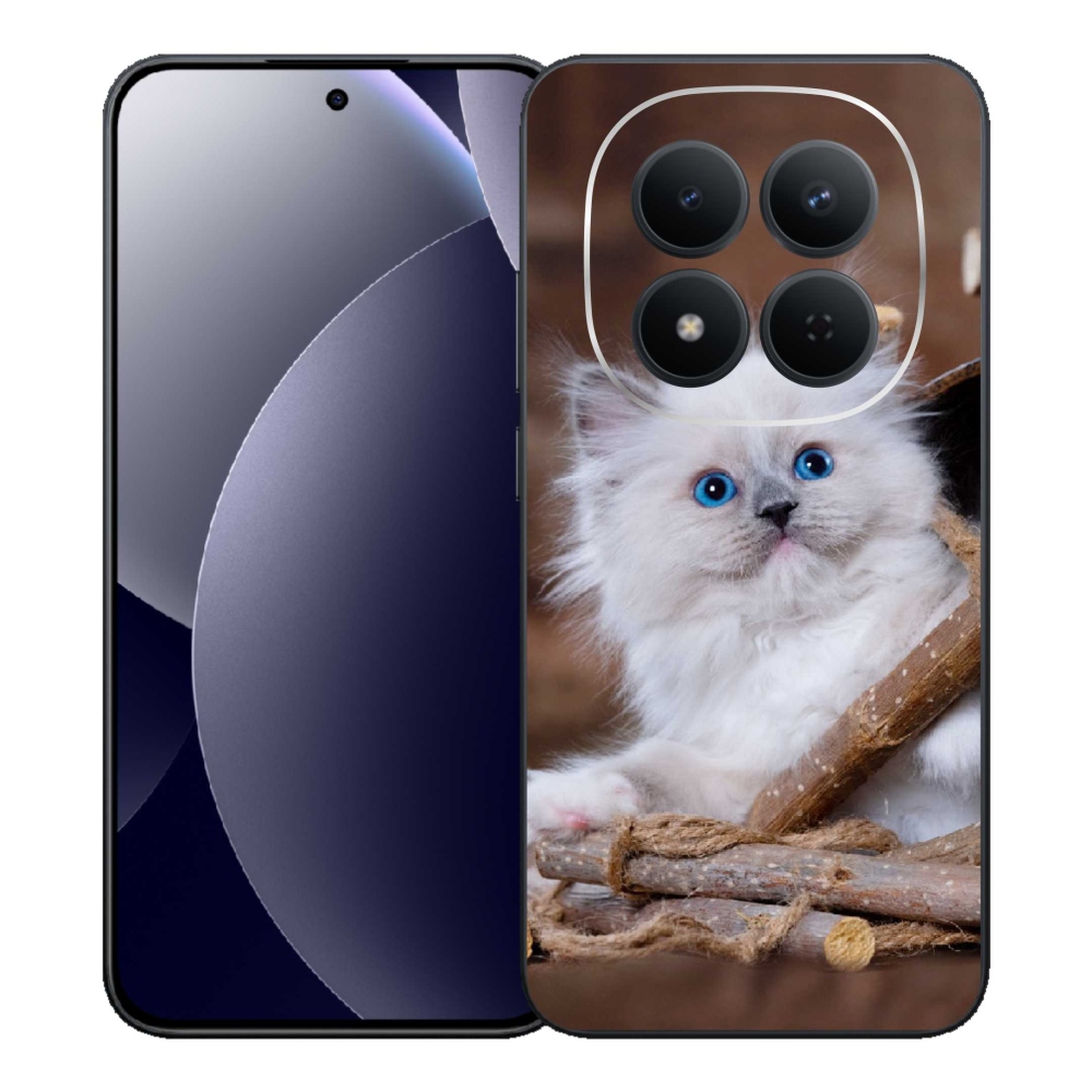 Gél borítás mmCase a Xiaomi Redmi Note 15 Pro 5G-hez - fehér cica