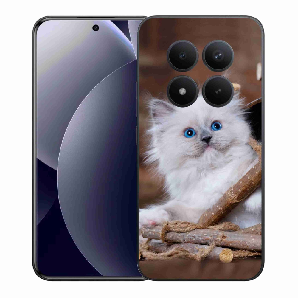 Gél borítás mmCase a Xiaomi Redmi Note 15 Pro+ 5G/Xiaomi Poco M8 Pro 5G számára - fehér cica