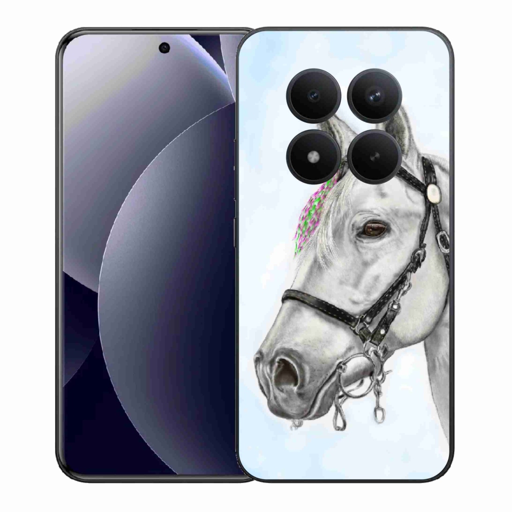 Gél borítás mmCase a Xiaomi Redmi Note 15 Pro+ 5G/Xiaomi Poco M8 Pro 5G - fehér ló 1