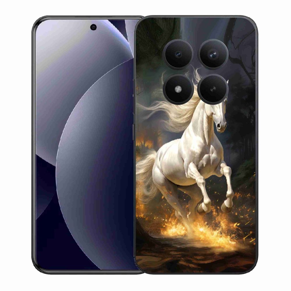 Gél borítás mmCase a Xiaomi Redmi Note 15 Pro+ 5G/Xiaomi Poco M8 Pro 5G - fehér ló 2