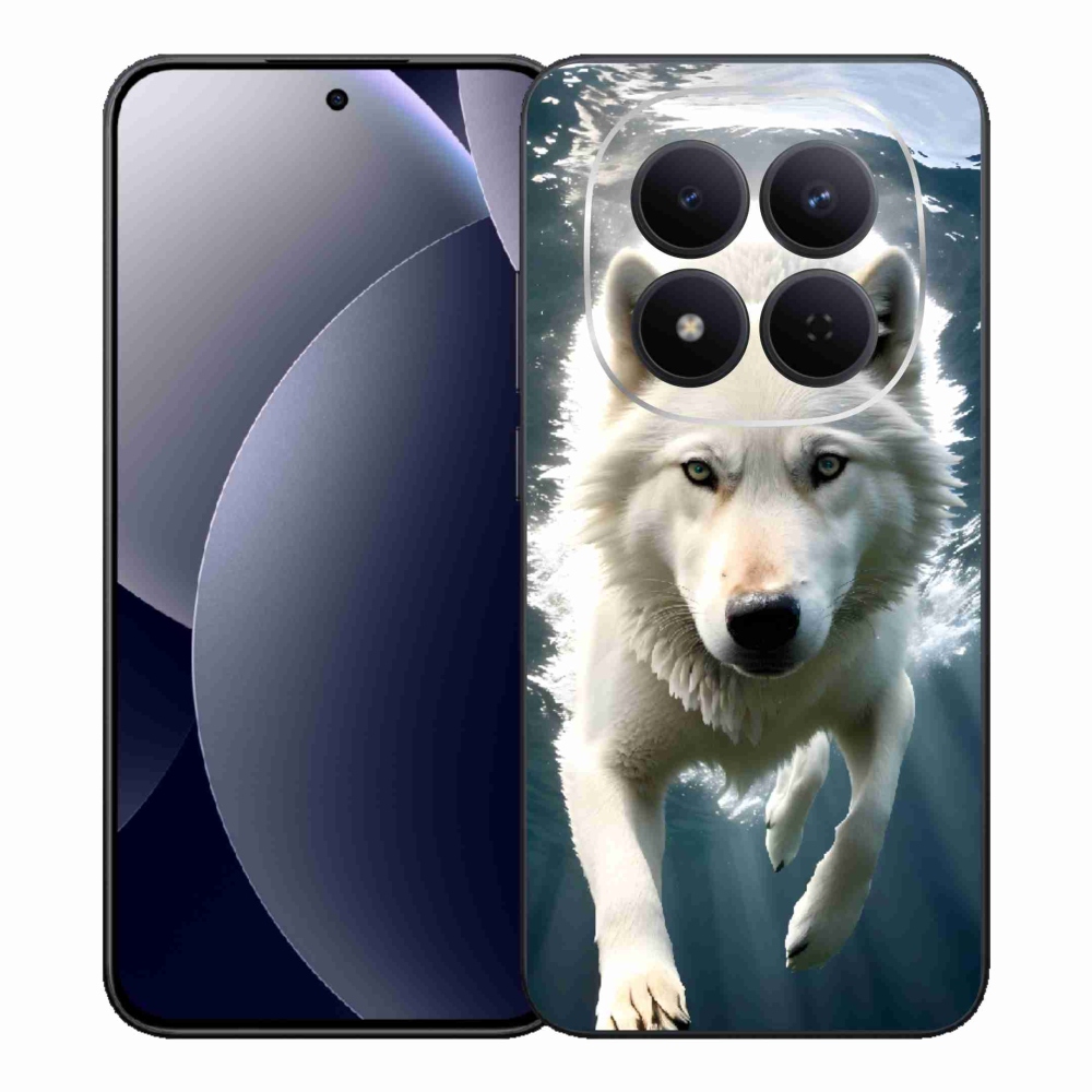 Zselés borítás mmCase a Xiaomi Redmi Note 15 Pro 5G-hez - fehér farkas