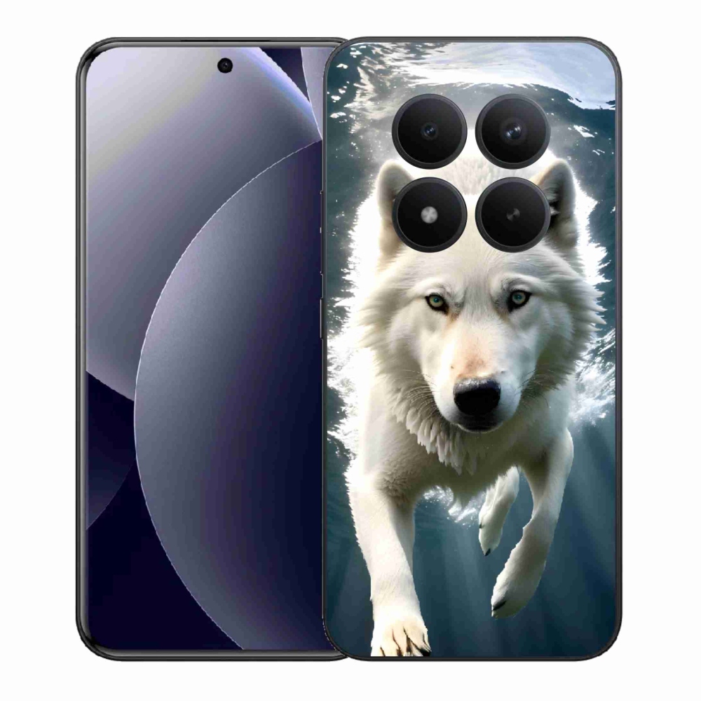 Zselés borítás mmCase a Xiaomi Redmi Note 15 Pro+ 5G/Xiaomi Poco M8 Pro 5G számára - fehér farkas