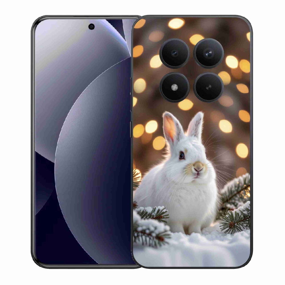 Gél borítás mmCase a Xiaomi Redmi Note 15 Pro+ 5G - fehér nyúlhoz