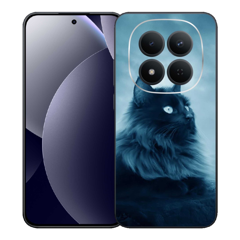 Gél borítás mmCase a Xiaomi Redmi Note 15 Pro 5G-hez - fekete macska 1