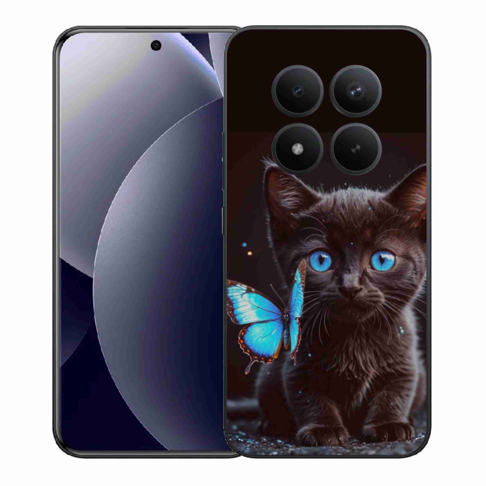 Gél borítás mmCase a Xiaomi Redmi Note 15 Pro+ 5G/Xiaomi Poco M8 Pro 5G számára - fekete cica 3