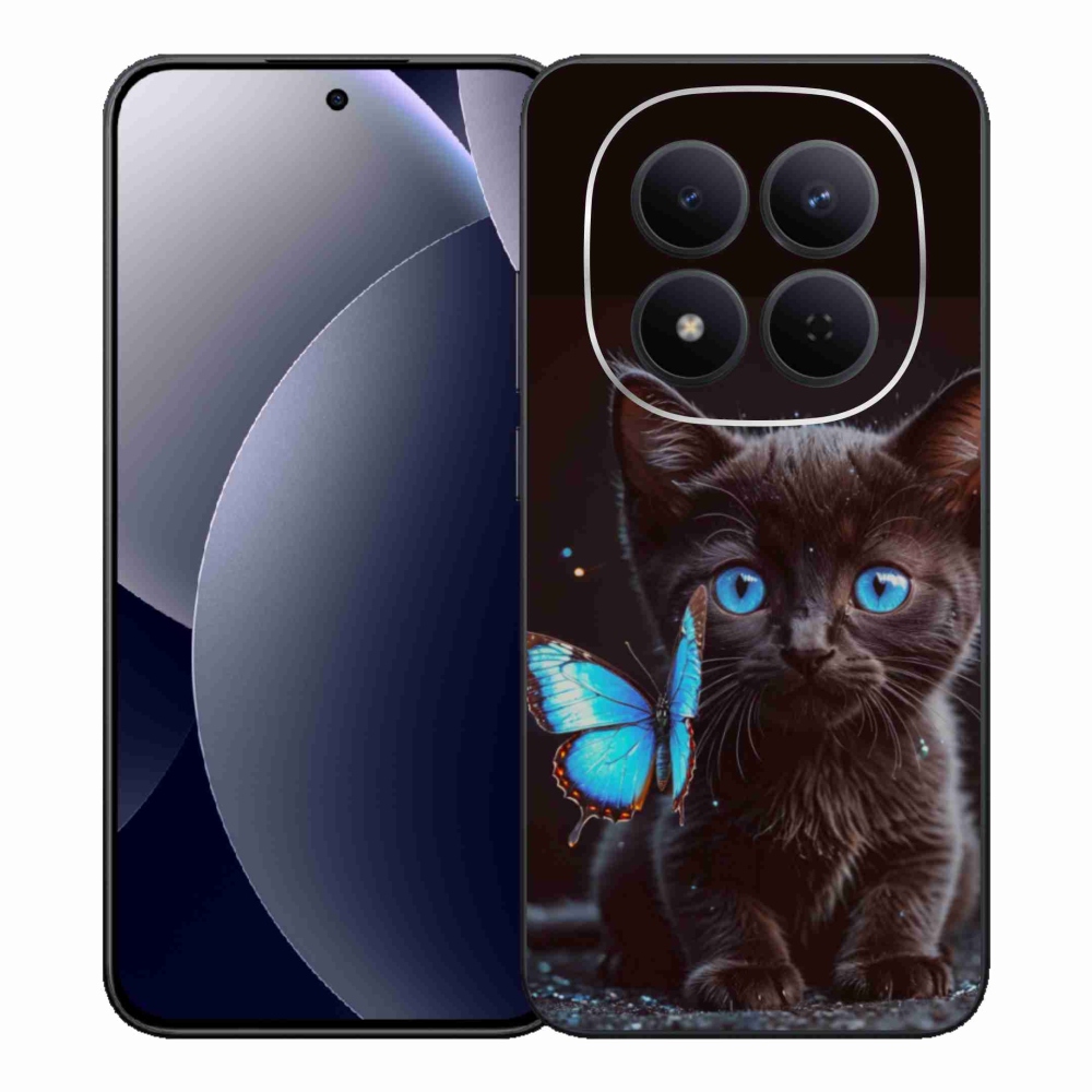 Gél borítás mmCase a Xiaomi Redmi Note 15 Pro 5G-hez - fekete cica 3