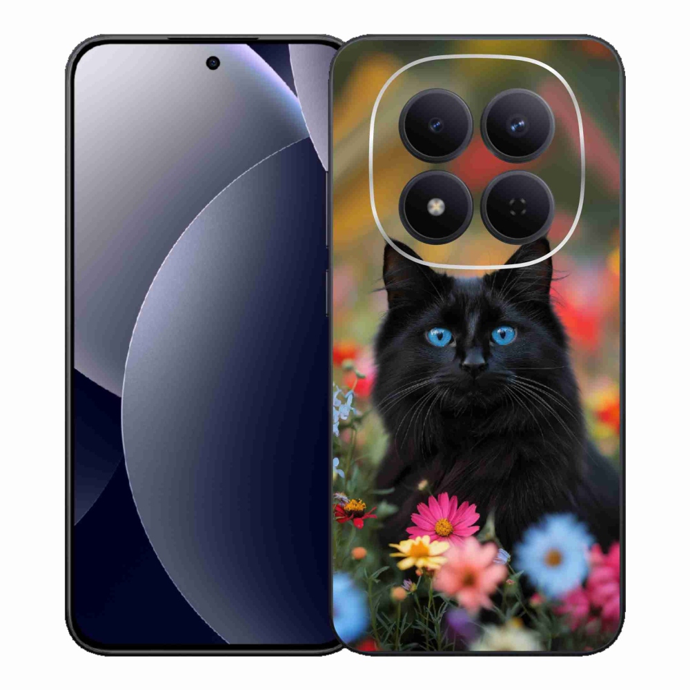 Gél borítás mmCase a Xiaomi Redmi Note 15 Pro 5G-hez - fekete cica 4