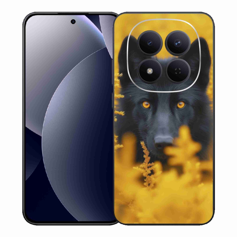 Zselés borítás mmCase a Xiaomi Redmi Note 15 Pro 5G-hez - fekete farkas 2