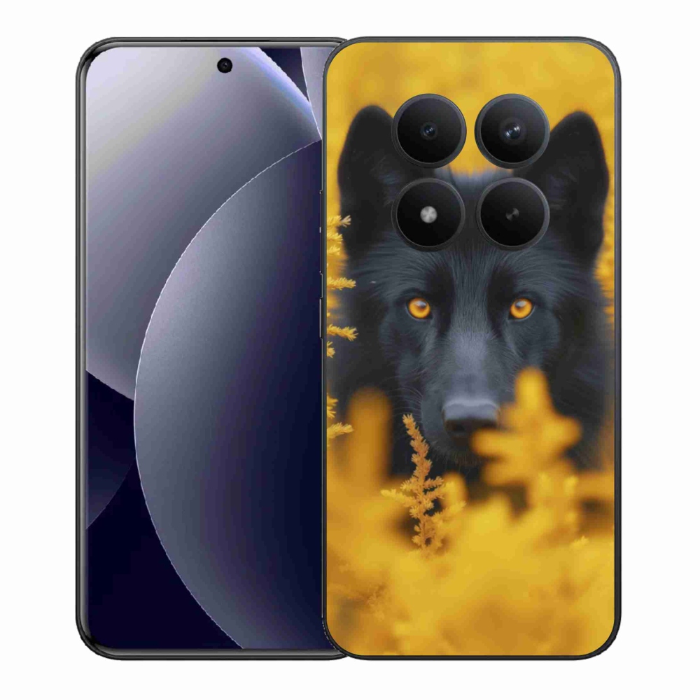 Zselés borítás mmCase a Xiaomi Redmi Note 15 Pro+ 5G/Xiaomi Poco M8 Pro 5G - fekete farkas 2