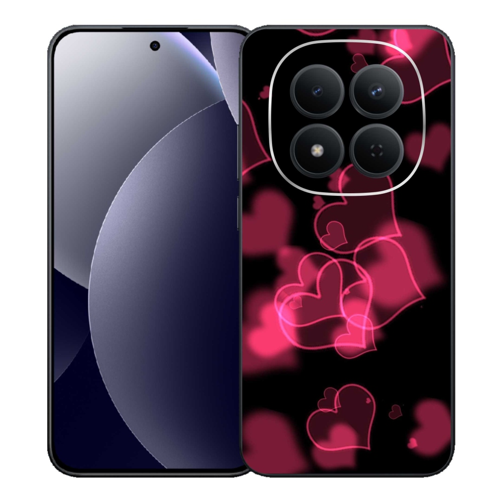 Gél borítás mmCase a Xiaomi Redmi Note 15 Pro 5G-hez - piros szívek