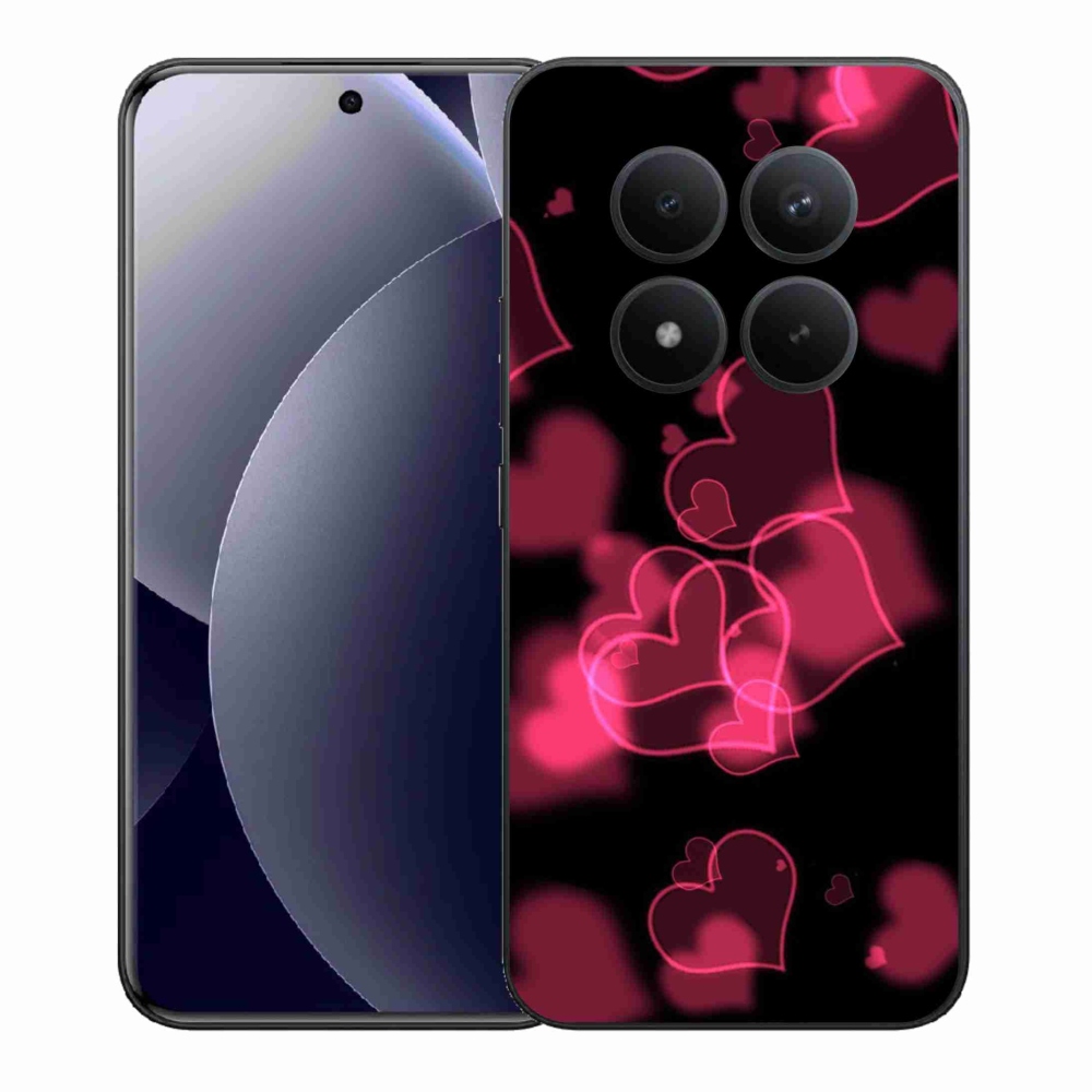 Gél borítás mmCase a Xiaomi Redmi Note 15 Pro+ 5G/Xiaomi Poco M8 Pro 5G számára - piros szívek