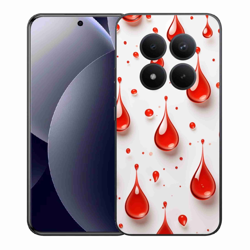 Gél borítás mmCase a Xiaomi Redmi Note 15 Pro+ 5G/Xiaomi Poco M8 Pro 5G számára - piros cseppek