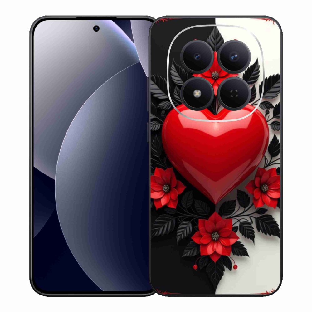 Gél borítás mmCase a Xiaomi Redmi Note 15 Pro 5G-hez - piros szív