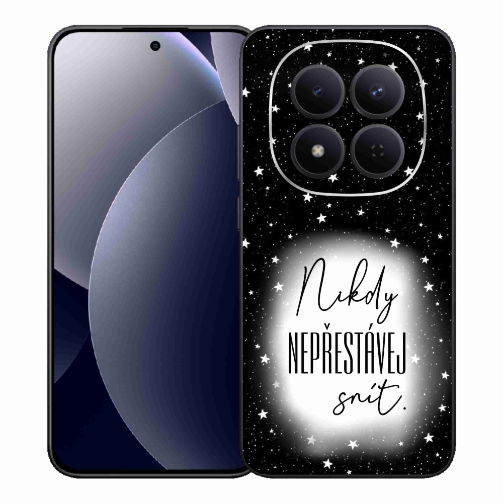 Gél borítás mmCase a Xiaomi Redmi Note 15 Pro 5G-hez - idézet 1 fehér és fekete háttérrel