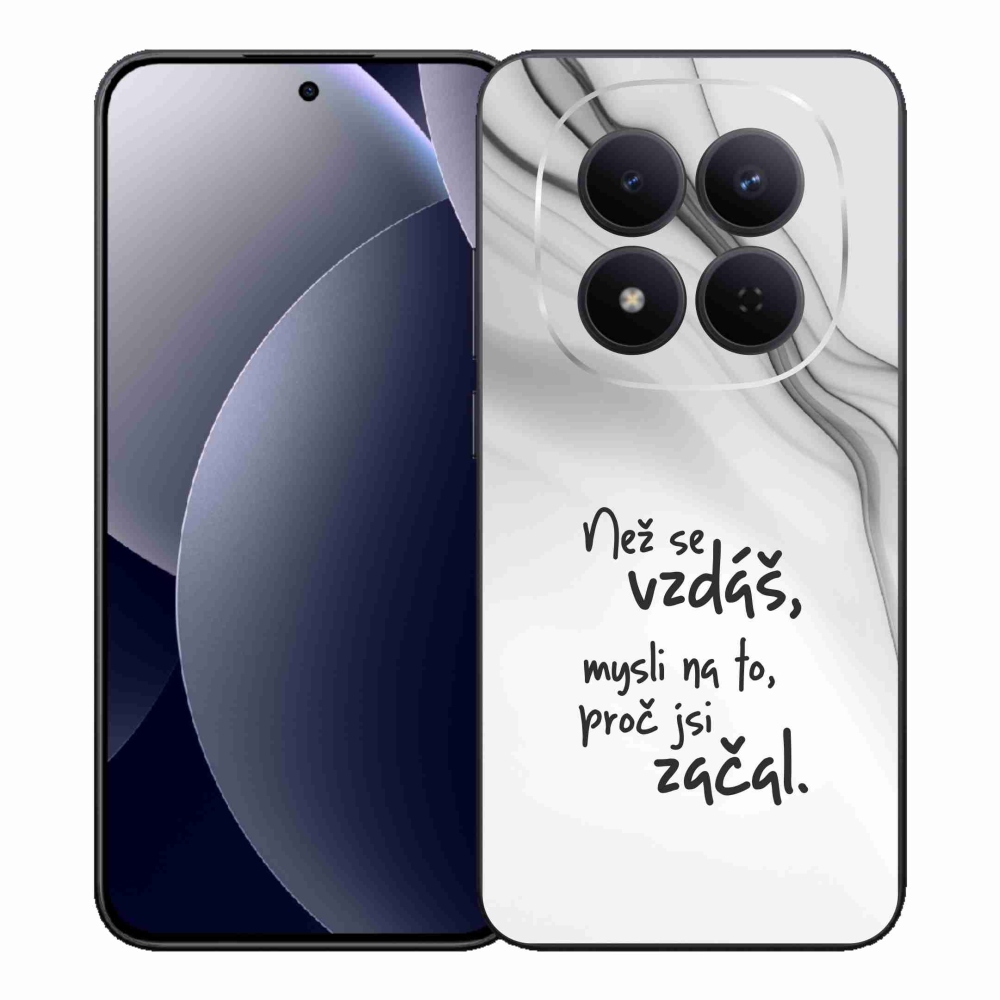 Gél borítás mmCase a Xiaomi Redmi Note 15 Pro 5G - idézet 2 fehér háttérrel