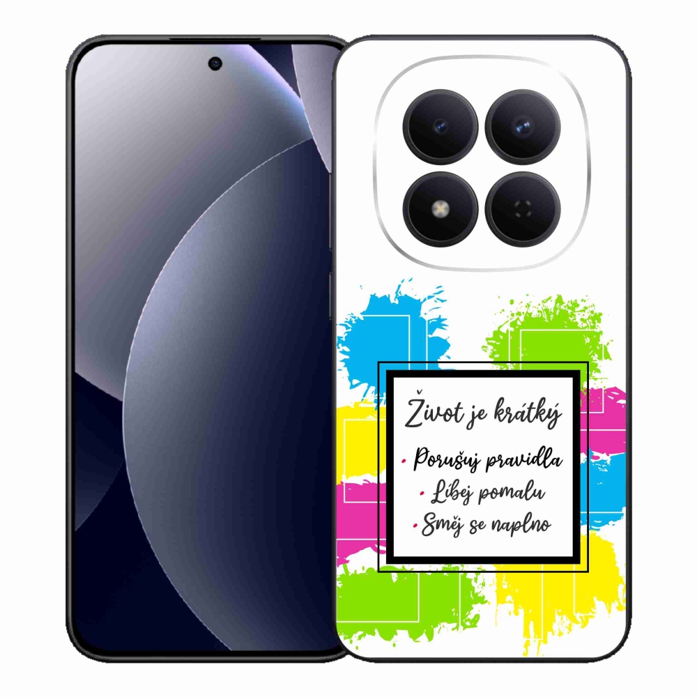 Gél borítás mmCase a Xiaomi Redmi Note 15 Pro 5G számára - Idézet 5 fehér háttér