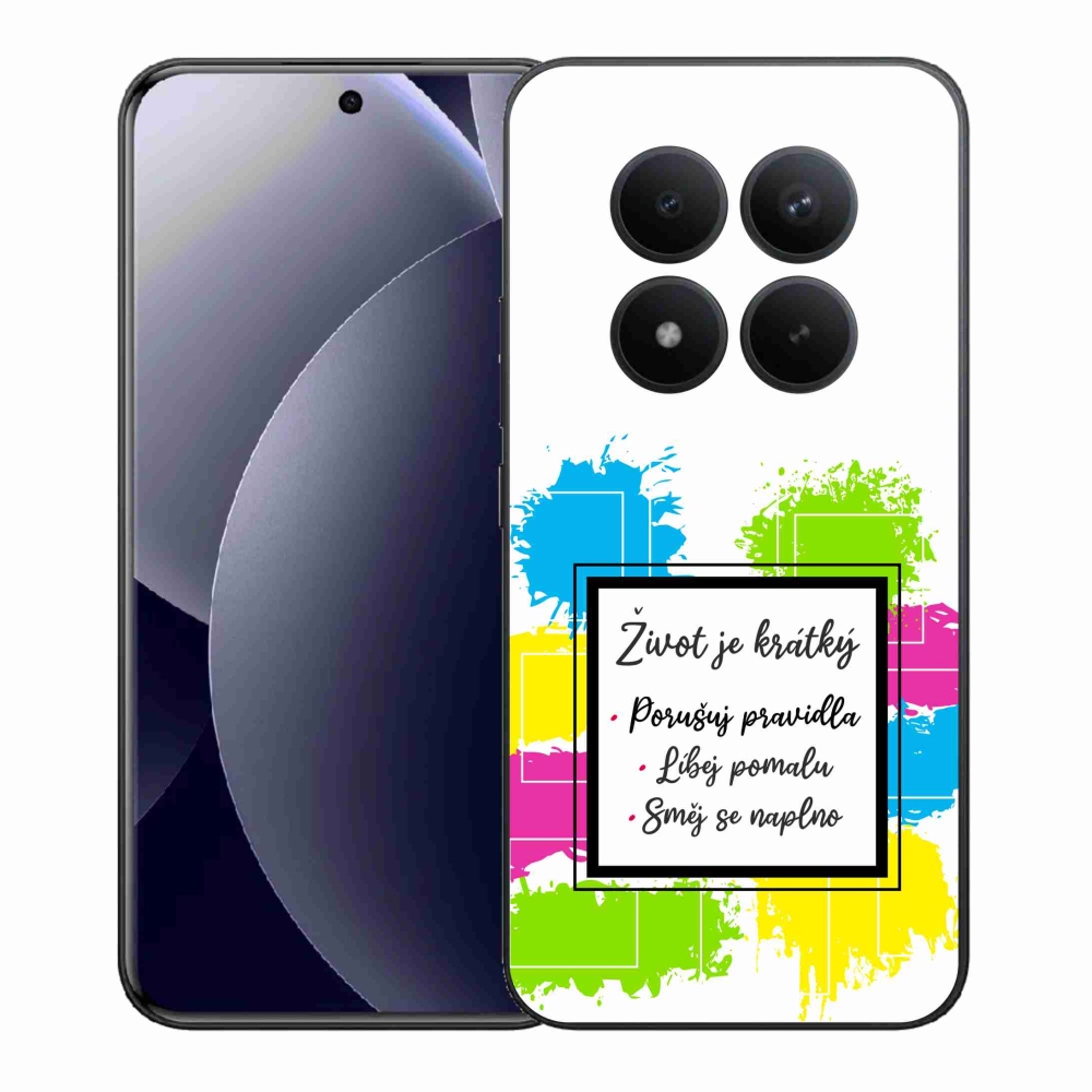 Gél borítás mmCase a Xiaomi Redmi Note 15 Pro+ 5G/Xiaomi Poco M8 Pro 5G - idézem 5 fehér háttérrel