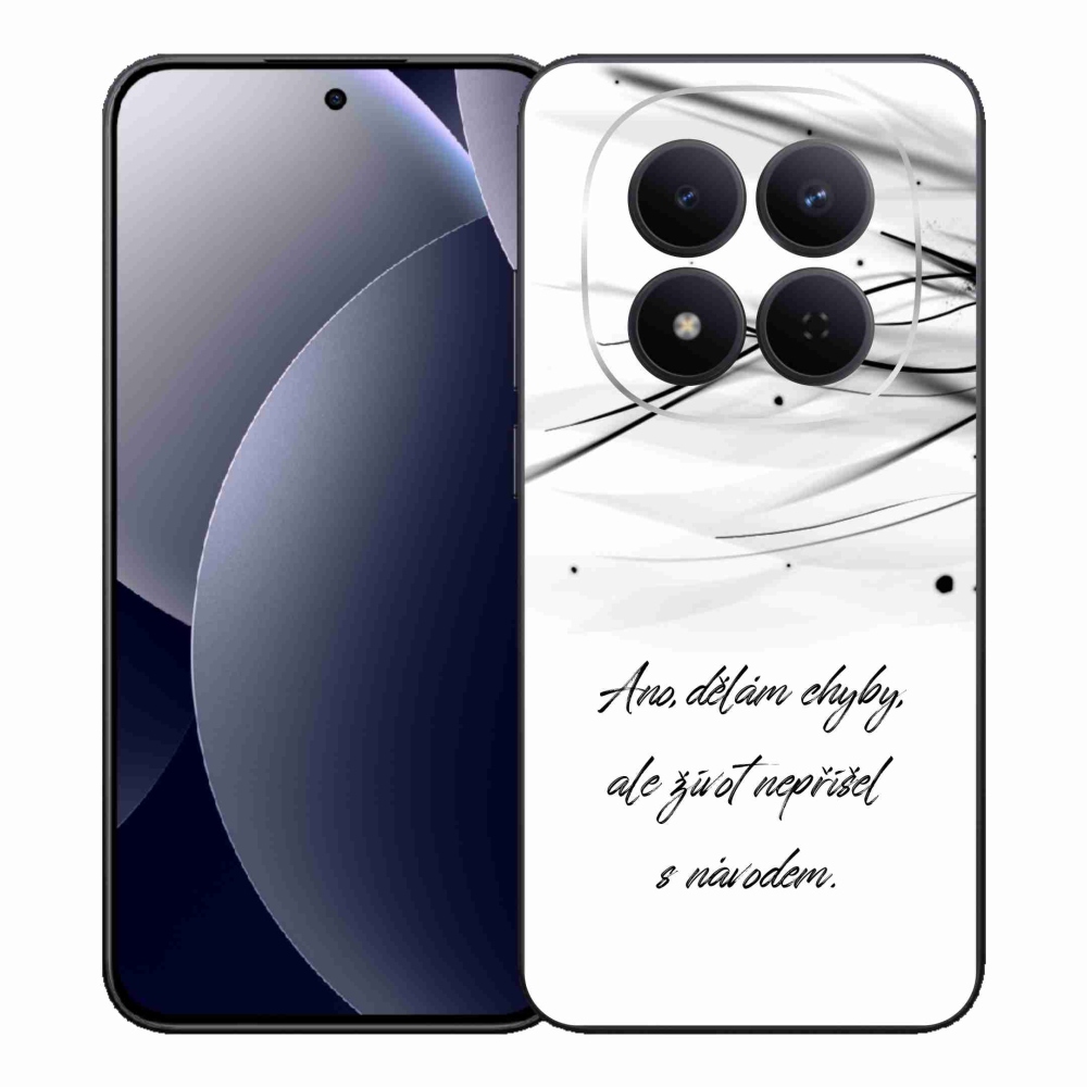 Gél borítás mmCase a Xiaomi Redmi Note 15 Pro 5G számára - idézem fehér háttér