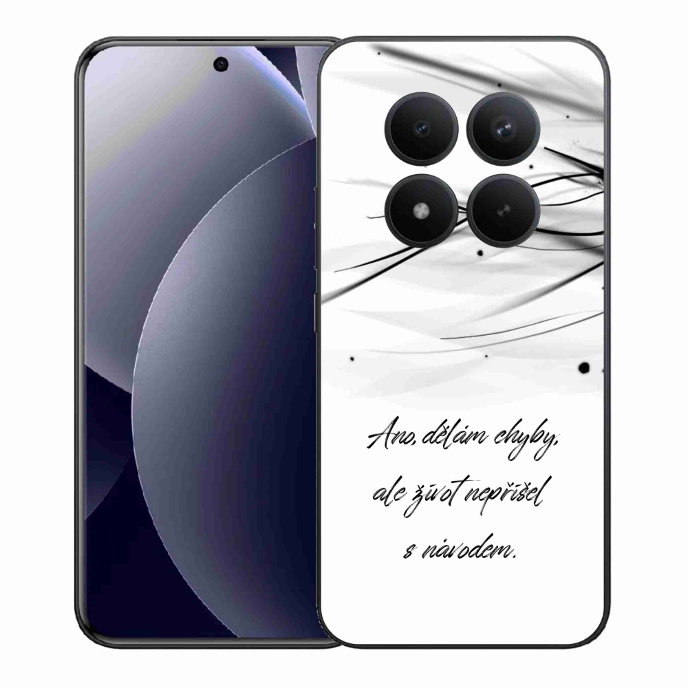 Gél borítás mmCase a Xiaomi Redmi Note 15 Pro+ 5G/Xiaomi Poco M8 Pro 5G számára - idézem fehér háttér