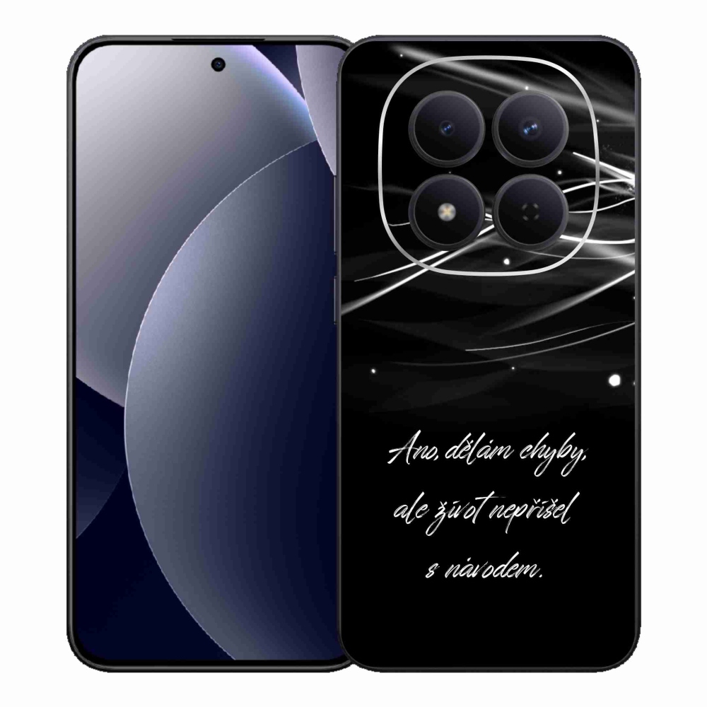 Gél borítás mmCase a Xiaomi Redmi Note 15 Pro 5G-hez - idézem fekete háttérrel