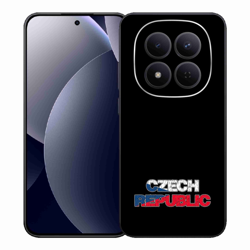 Gél borítás mmCase a Xiaomi Redmi Note 15 Pro 5G - Csehország fekete háttérhez
