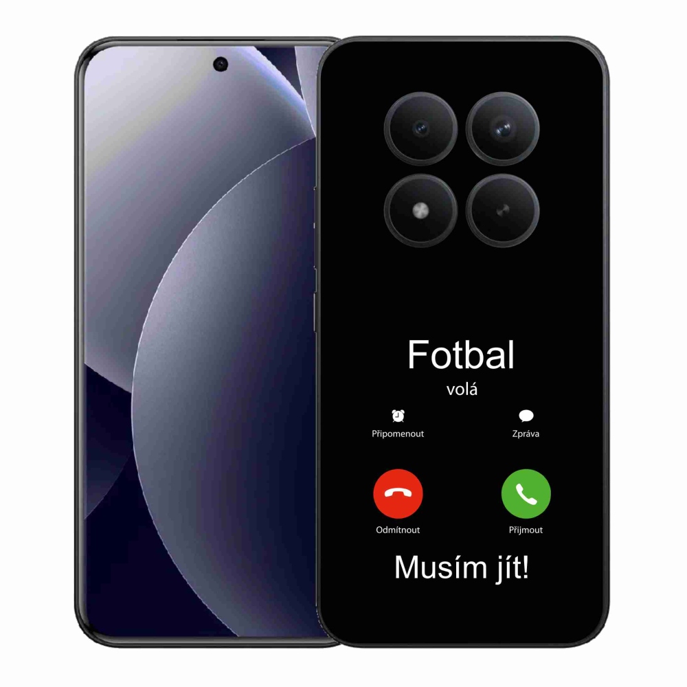 Gél borítás mmCase a Xiaomi Redmi Note 15 Pro+ 5G/Xiaomi Poco M8 Pro 5G - futball hívások fekete háttérrel
