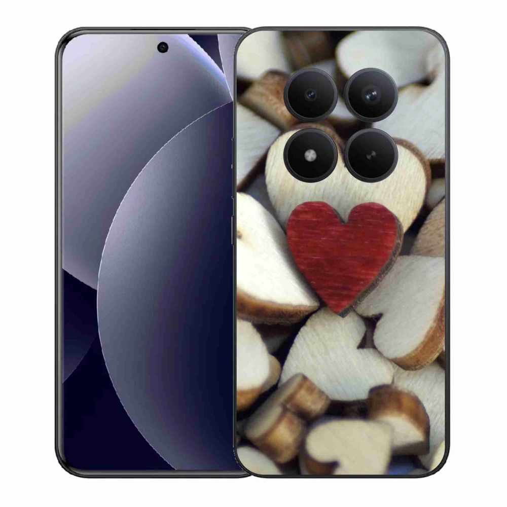 Gél borítás mmCase a Xiaomi Redmi Note 15 Pro+ 5G/Xiaomi Poco M8 Pro 5G számára - gravírozott piros szív