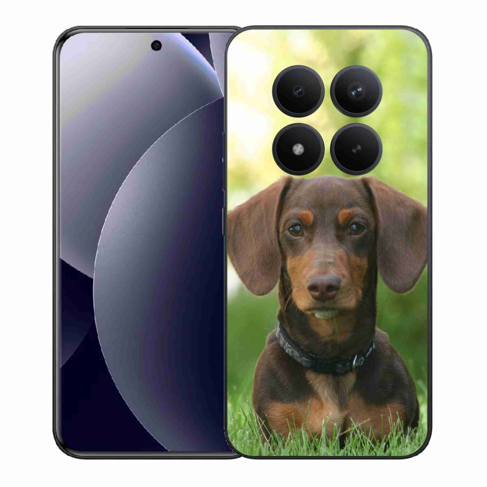 Zselés borítás mmCase a Xiaomi Redmi Note 15 Pro+ 5G/Xiaomi Poco M8 Pro 5G számára - barna tacskó