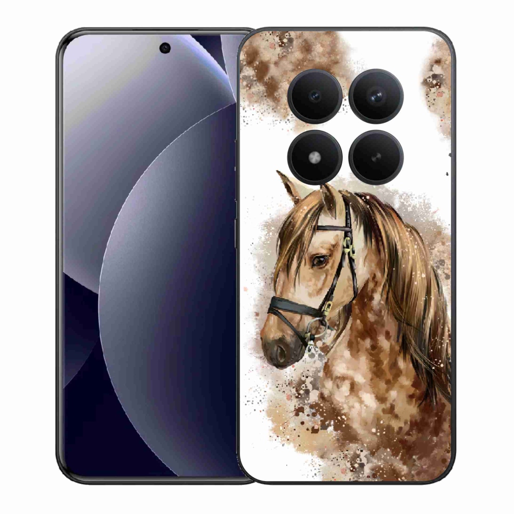 Gél borítás mmCase a Xiaomi Redmi Note 15 Pro+ 5G/Xiaomi Poco M8 Pro 5G - barna rajzfilm lóhoz