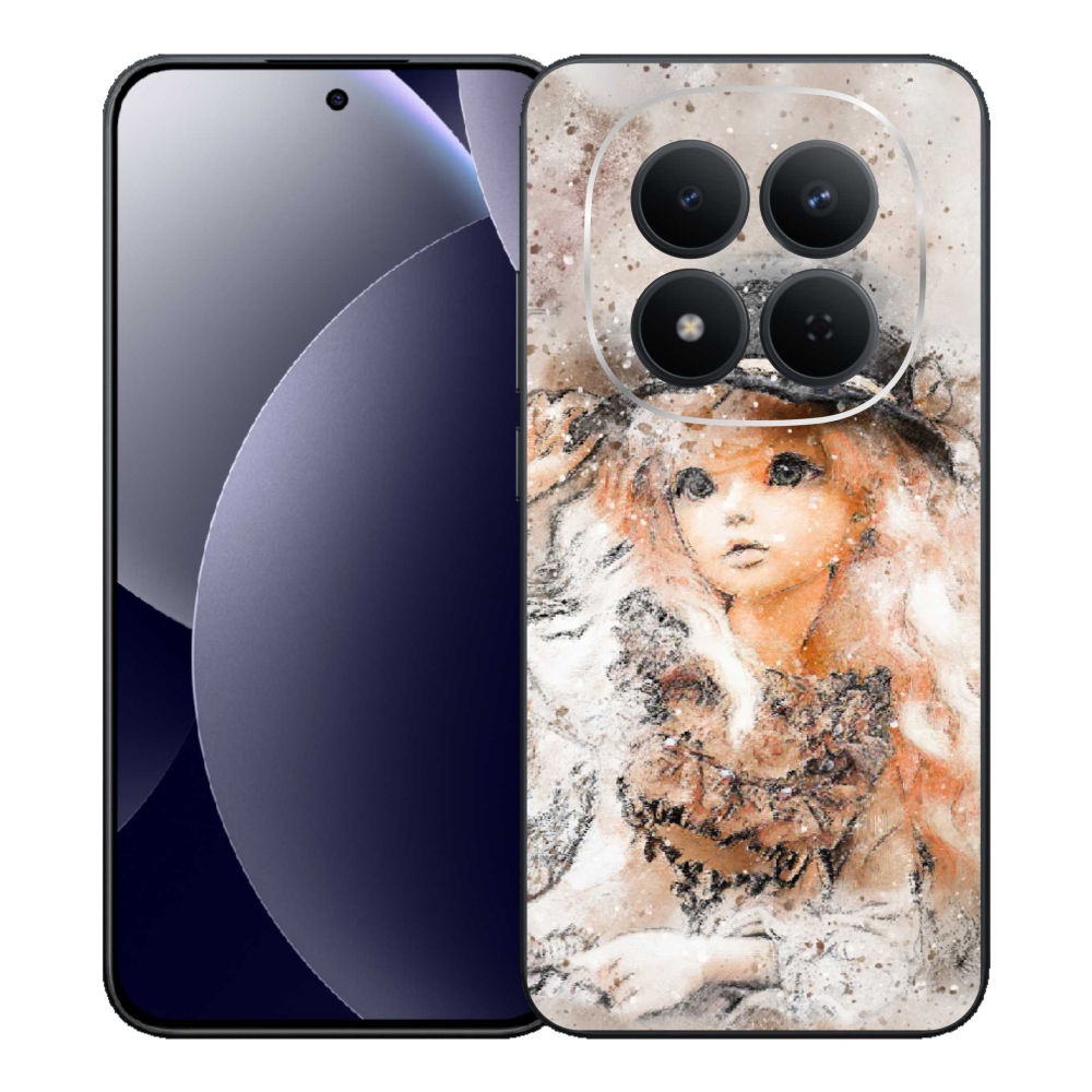 Gél borítás mmCase a Xiaomi Redmi Note 15 Pro 5G-hez - lány kalapban