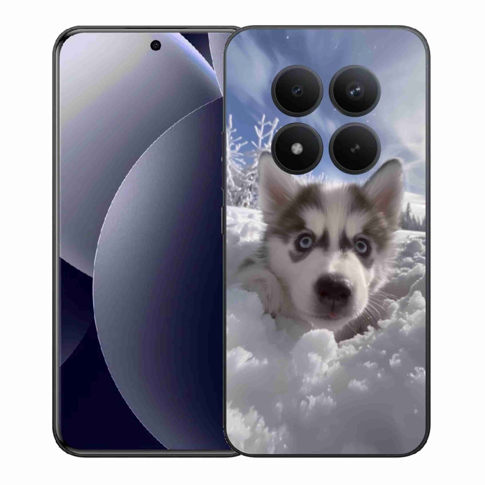 Gél borítás mmCase a Xiaomi Redmi Note 15 Pro+ 5G/Xiaomi Poco M8 Pro 5G számára - husky a hóban