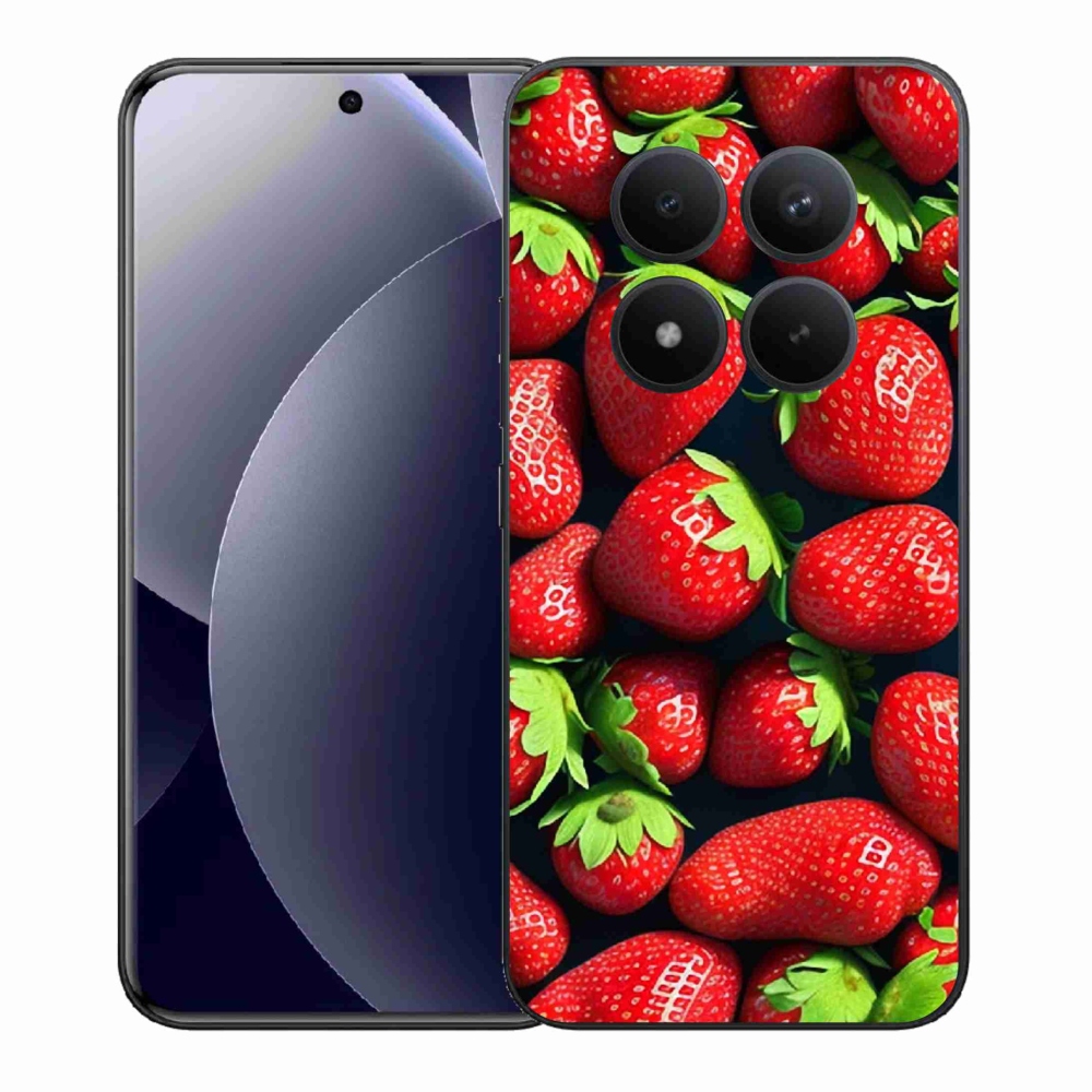 Gél borítás mmCase a Xiaomi Redmi Note 15 Pro+ 5G/Xiaomi Poco M8 Pro 5G számára - eper