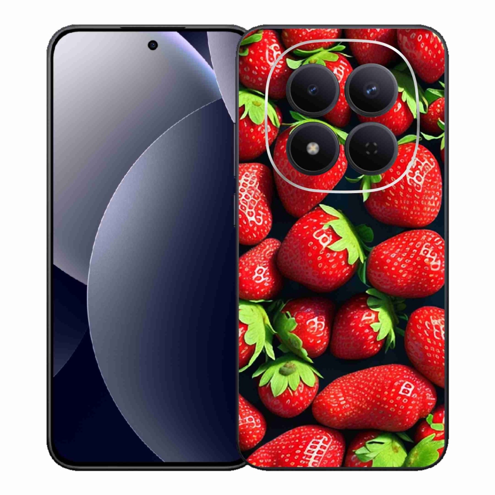 Gél borítás mmCase a Xiaomi Redmi Note 15 Pro 5G számára - eper