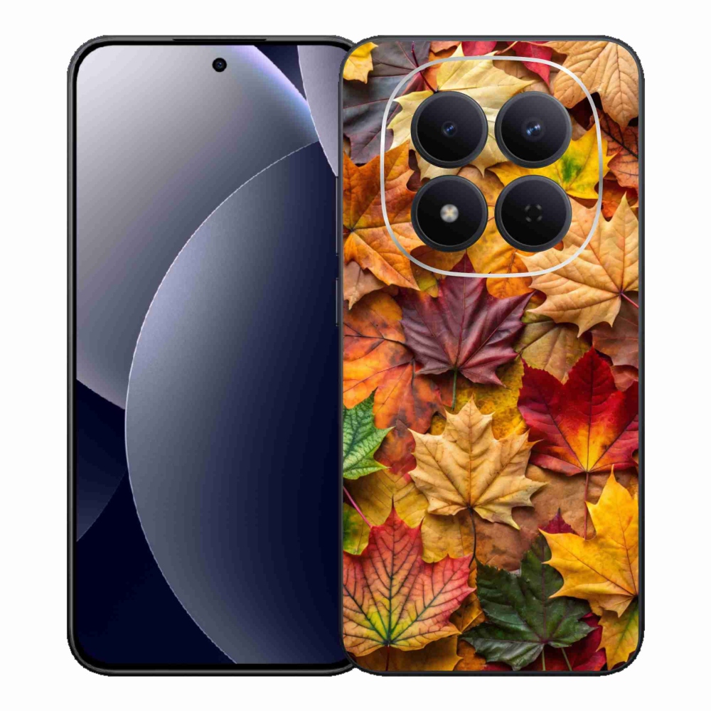 Gél borítás mmCase a Xiaomi Redmi Note 15 Pro 5G-hez - juharlevelek 2