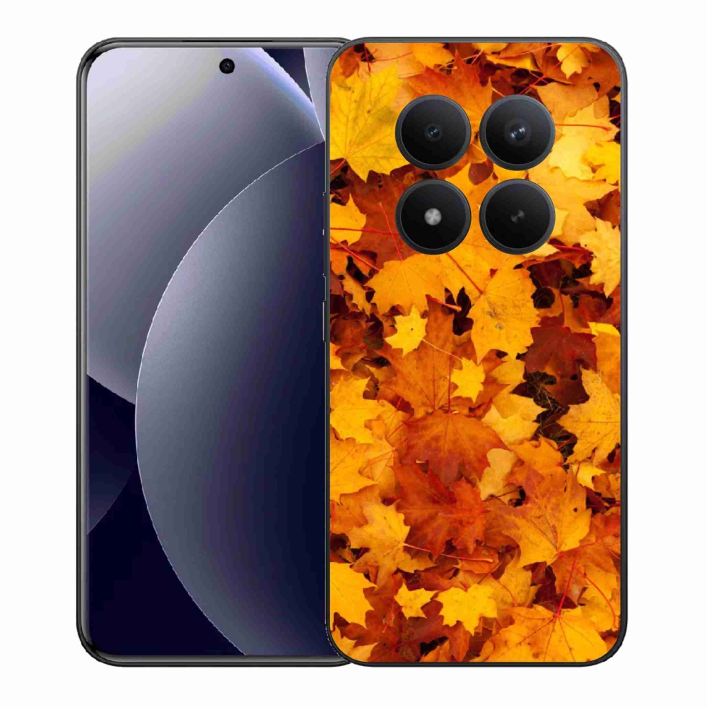 Gél borítás mmCase a Xiaomi Redmi Note 15 Pro+ 5G/Xiaomi Poco M8 Pro 5G számára - juharlevelek